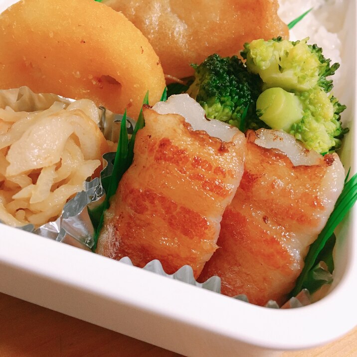 お弁当に*餅のベーコン巻き